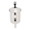 Manual Milk Frother 800ml 304 Stainless Steel Dishwasher Safe Handheld Milk Foamer for Coffee Hot