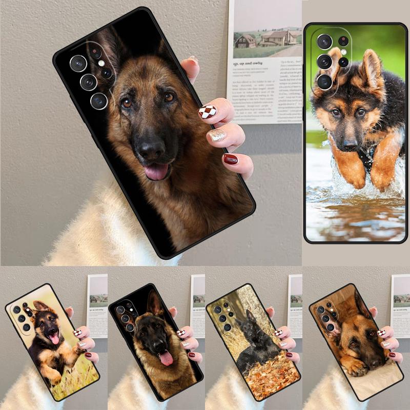 German Shepherd Funny dog Silicone Phone Case For Samsung Galaxy note 10 pro S26 S25 S24 S23 S22 S21 Plus S25Ultra Capa Cover