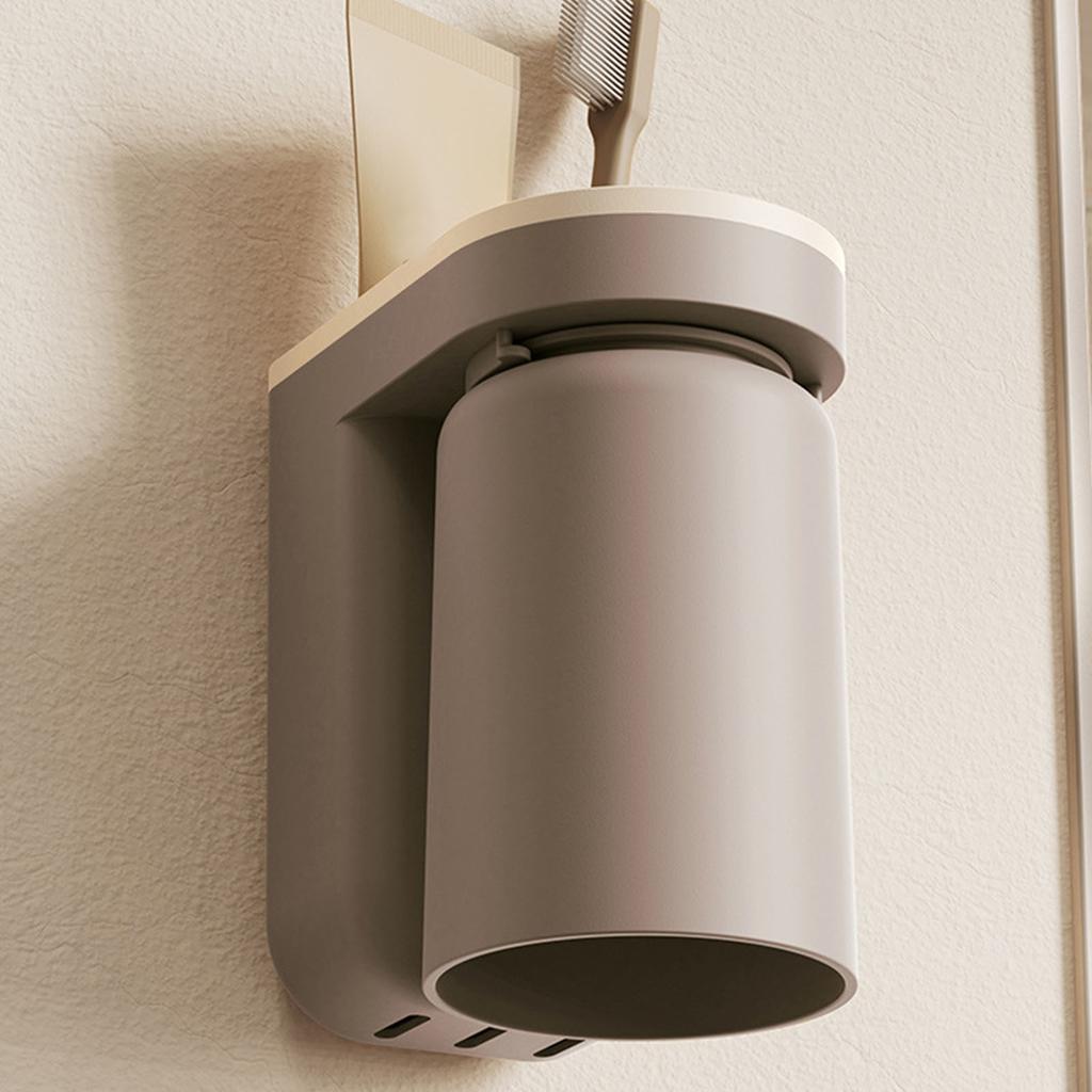 Wall Mounted Toothbrush Holder Multifunctional Hole Free Hanging Toothbrush Holder Storage Rack
