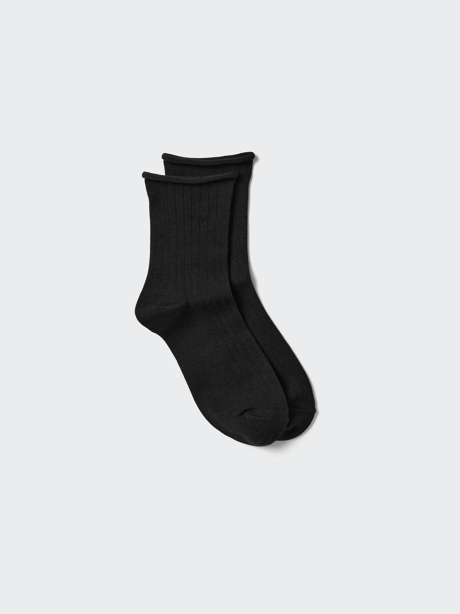 

Uniqlo Heattech Socks Rib Top Roll 09 BLACK/2426