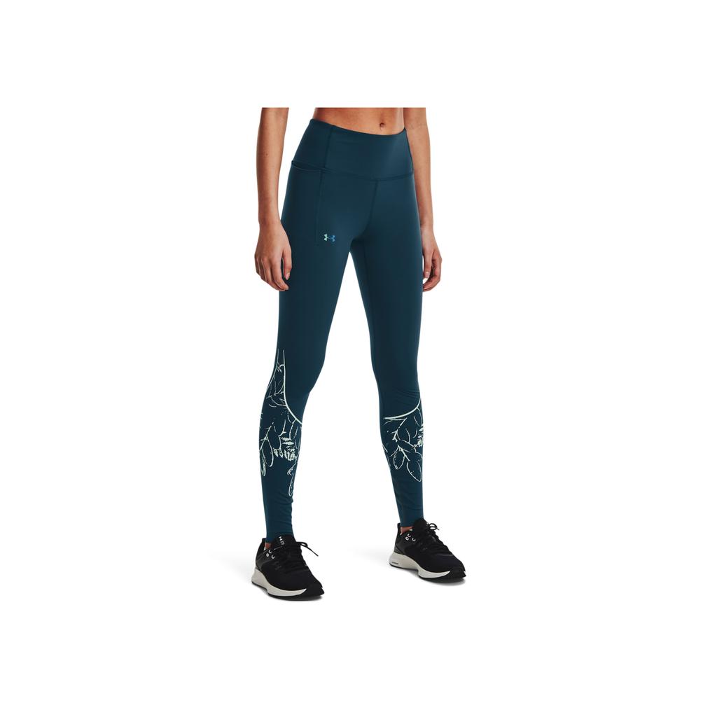 Under Armour SmartForm Rush Printed Training Fitness Pants Women Bottoms Blue 1367941-413