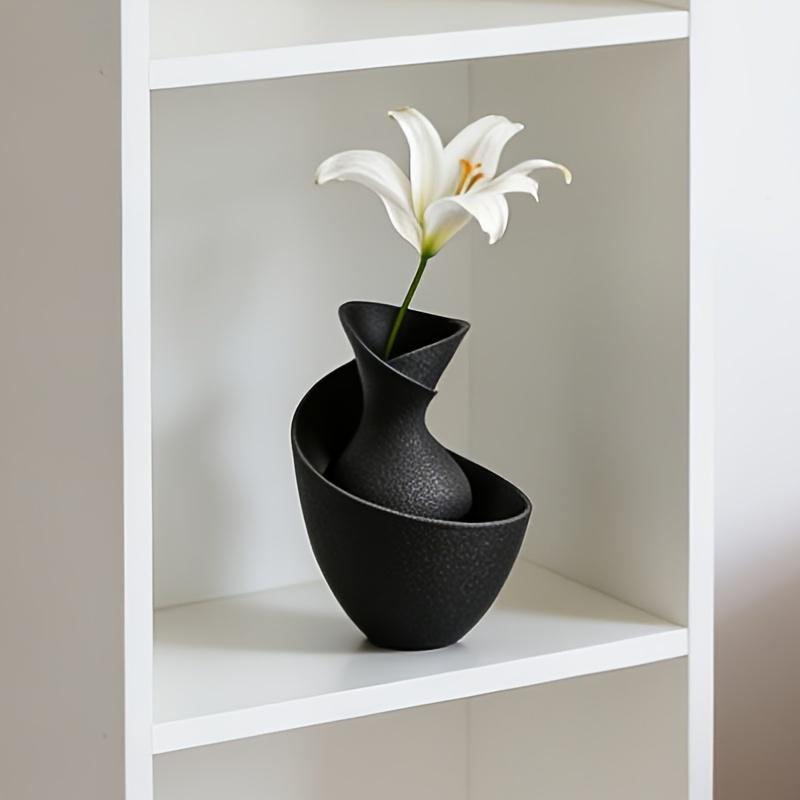 Minimalist Light Luxury Decorative Vase, Living Room Entryway Tabletop Flower Arrangement Ornament, Nordic Style Artistic