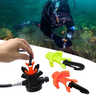 Scuba Octo Holder mit schwarzem Kunststoffclip, Tauch-Atemreglerhalter der 2. Stufe, Octopus-Halteclip, Scuba Dive-Mundstückhalter
