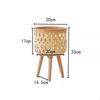 Woven Basket Planter with Stand Nordic Design Legs FloorStanding Flower Pot