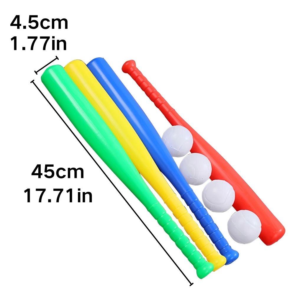1pc 17.7inch Plastic Baseball Bat Red/Blue/Green Portable Durable Indoor & Outdoor Sports Training Goods YMY