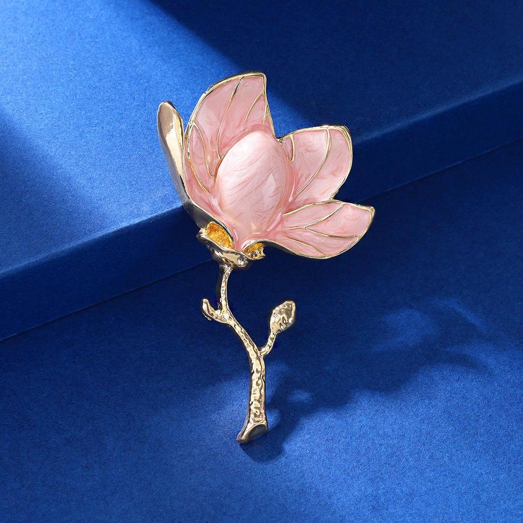 2024 Qixi Valentinstag Rosen Strass Brosche: Emaille Anstecknadel & Kleidungsschmuck-Accessoire