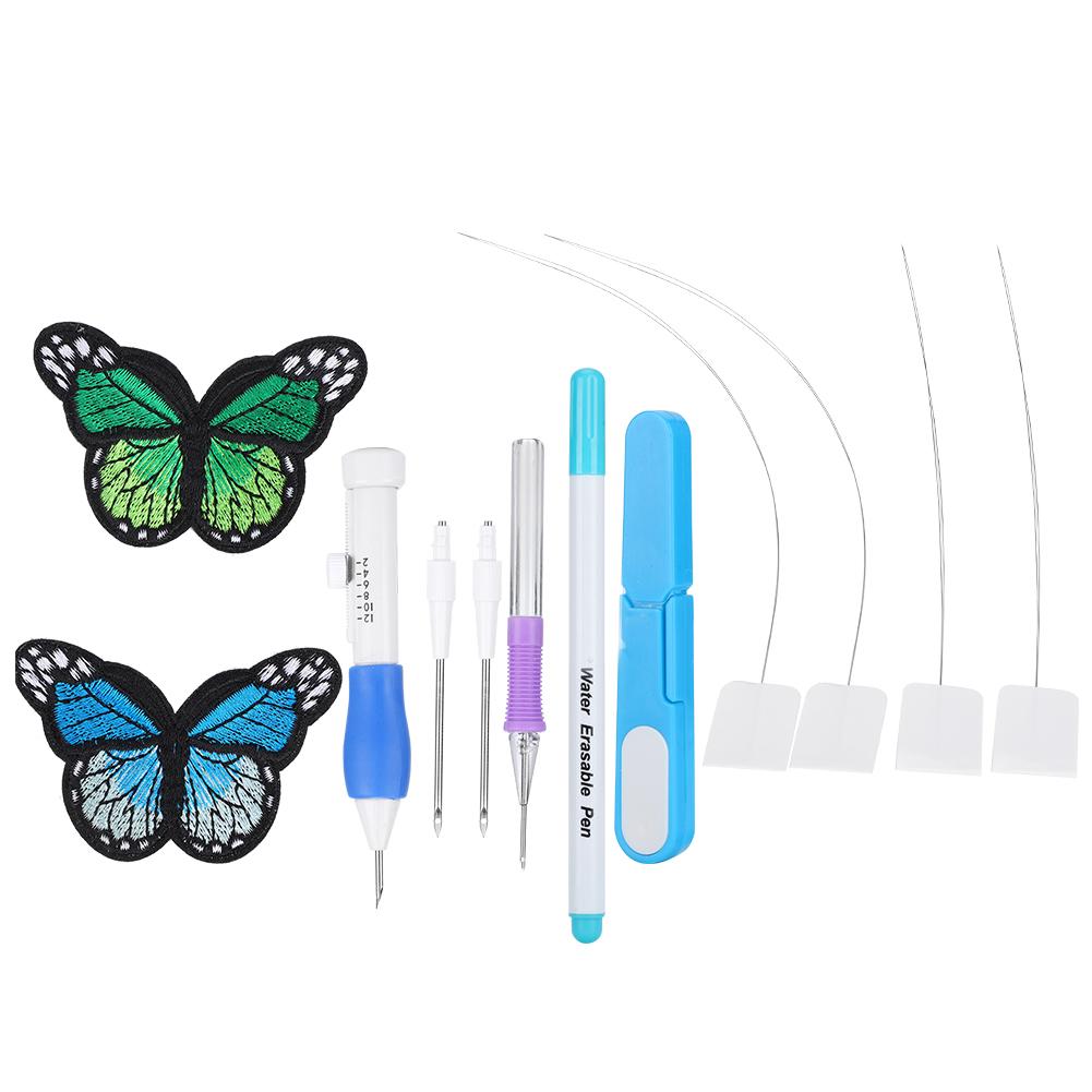 

Punch Needle Set Embroidery Stitching Craft Tool TPR Handle DIY Sewing Threading Device