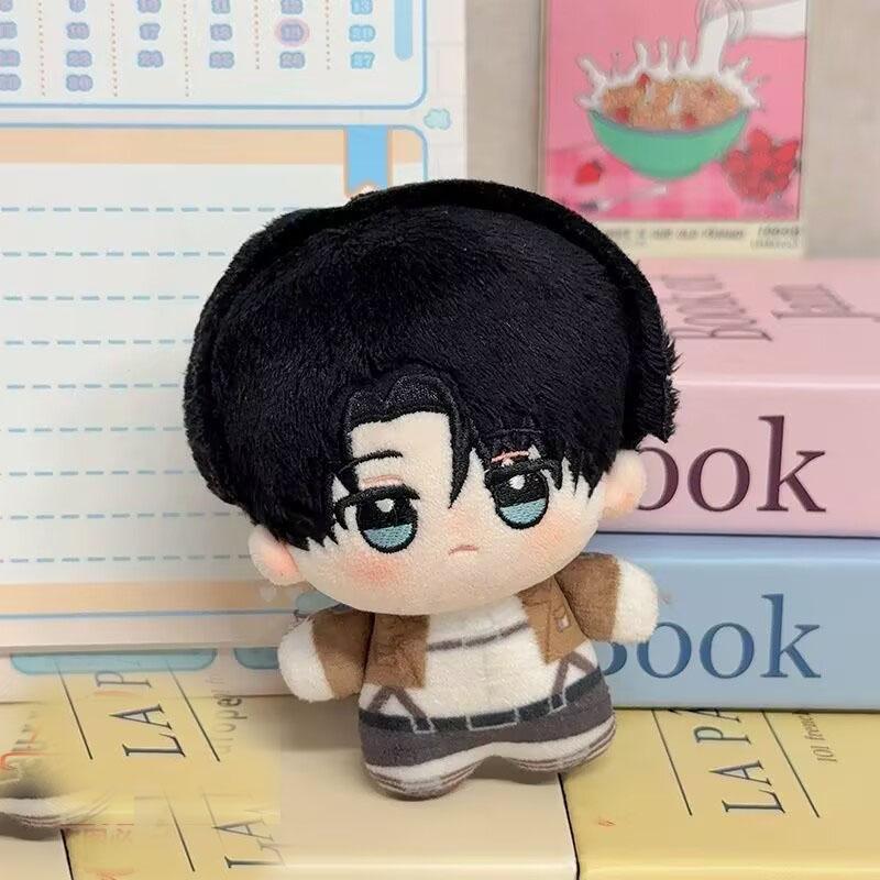10cm Eren Jaeger Plush Toy Pendant Anime Attack on Titan Plushie Doll XMAS Mikasa Ackerman Keychain Dolls Pendant Birthday Gift