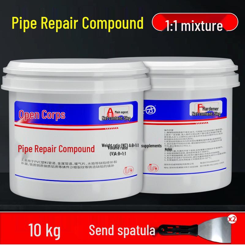 Mehrflächenrohrleck-Reparaturkleber für Metall, Kunststoff, PVC und Gusseisen