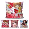 1pc C-Cardcaptor S-Sakura Magical Girl Manga Pillow Case Square Pillow Bedroom Sofa LeisureCar Living Room Home Decoration 40X40