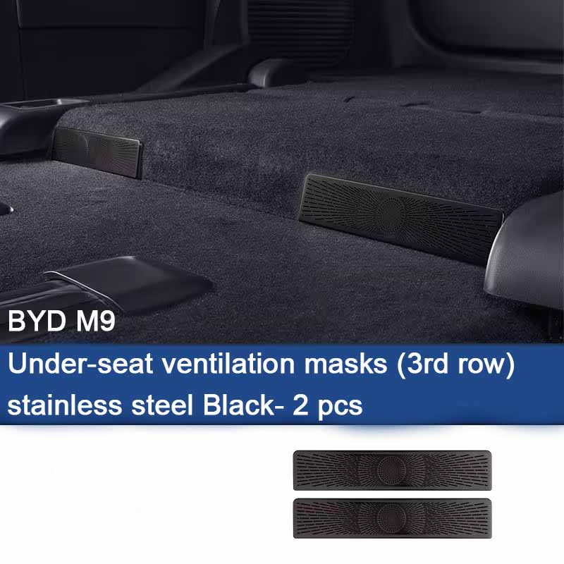 Air Outlet Covers For BYD M9 Xia 2025 2026 2027 Car Under Rear Seat Ventilation Conditioner Vent Intake Grille Auto Accessories