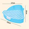 Rabbit Litter Pan Animal Potty Trainer Bunnies Corner Toilet Box Detachable Hollow Ferret Hamster Dragon Cat Guinea Pig Supplies