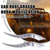 Decoration for Car Exterior Auto Roof Ornament Dragon Horn 3D Halloween Vehicle Modification 2Pieces for SUV Sedan RV Decoration