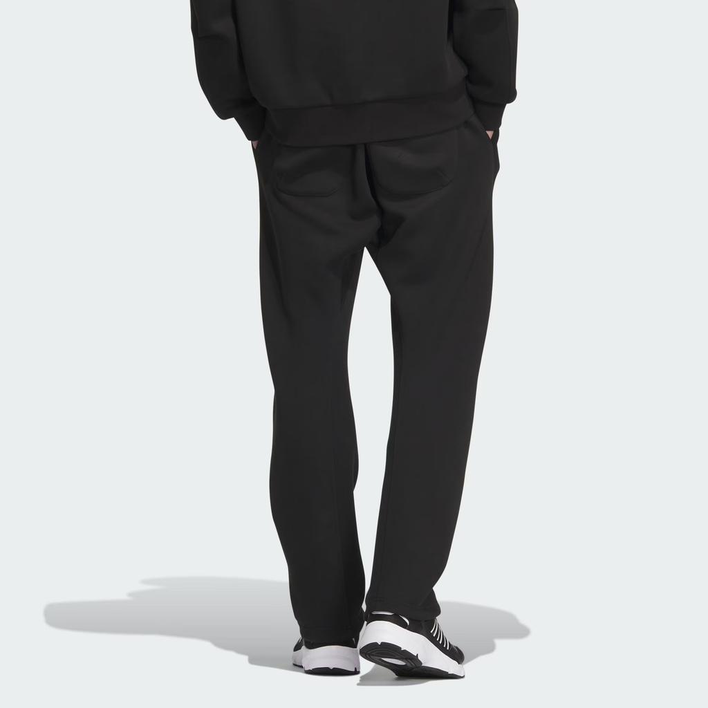 Adidas Spacer 3D Pants Solid Color Logo Elastic Waist Knitted Sports Pants Men Pants Black JJ3799