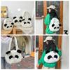 Korean Style Panda Backpack Plush Cartoon Messaage Bag Kawaii Students School Bag  Outdoor
