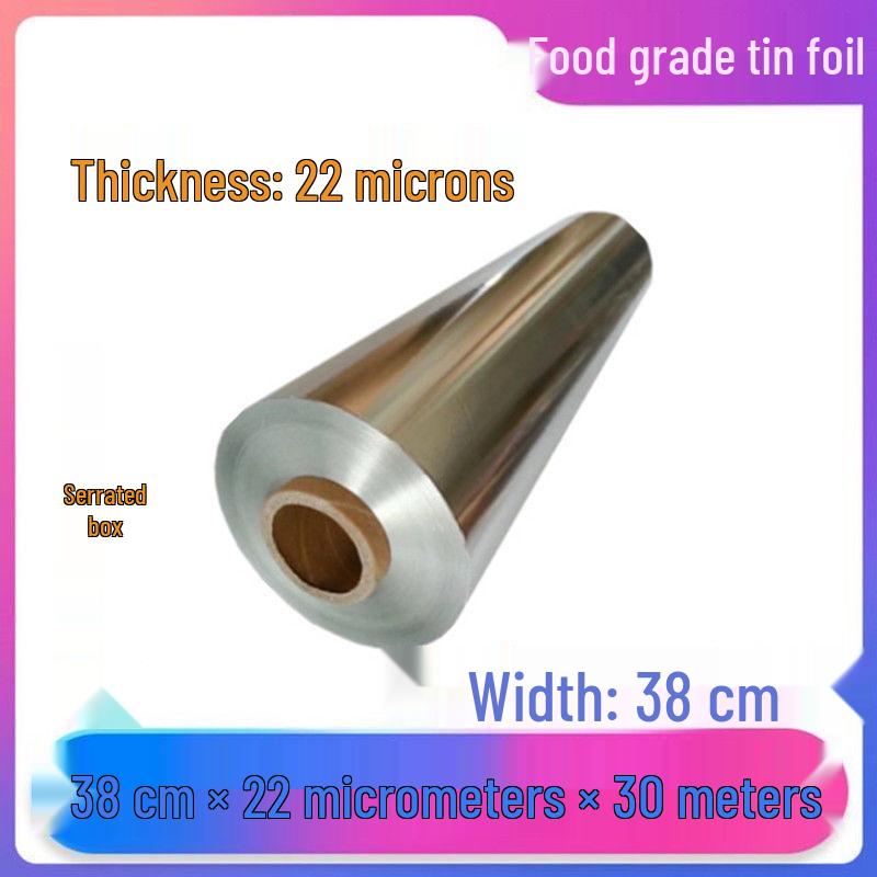 Verdickte Aluminiumfolienrolle in Gewerbequalität für Backen, Grillen und die Heißluftfritteuse