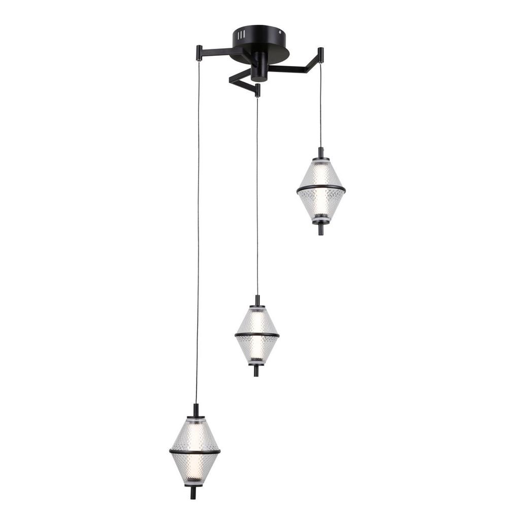 Lampa wisząca LED 15W FUENTE PND-34395-3-BK Italux