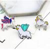 Fashion Enamel Pins Cute Unicorn Sika Deer Brooches for Girls Children Colorful Backpack Shirt Denim Jacket Jewelry Badges Gifts