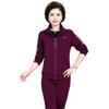 Spring Two-Piece Sportswear Set for Middle-Aged and Elderly Women