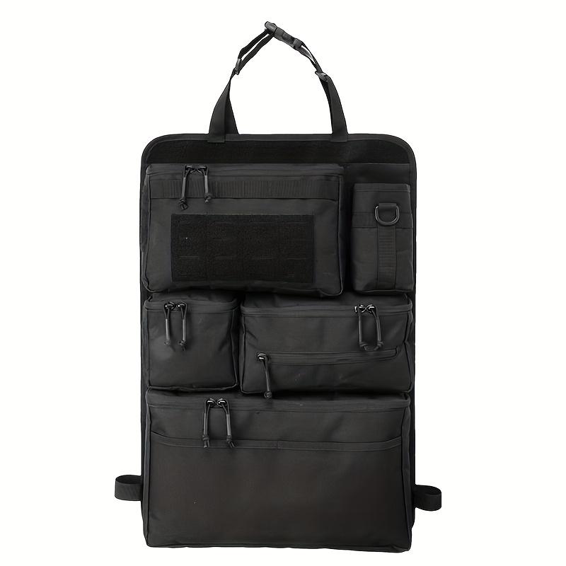 Multifunctional luggage organizer and storage bag, tactical storage bag for car rear seats, hanging rear seat bag