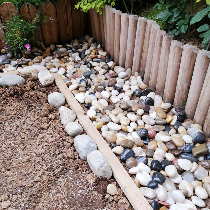 Polished White Natural Pebble Stones for Hydroponics, Fish Tanks, Landscaping, and Balcony Decor