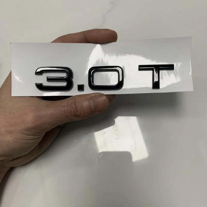 QR6 2018 M6 A3 4 Ring Logo ABS Black Car Hood Front Grill Rear Trunk Emblem Badge Sticker Quattro Sline A3 Accessory refit