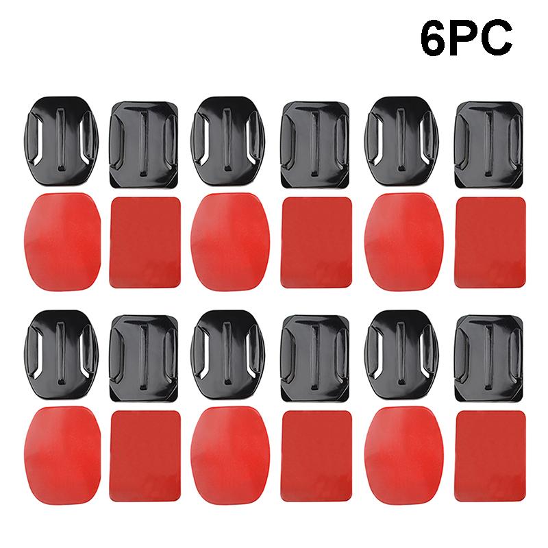 Curved Flat 3M Adhesive Mounts Sticker Mount Set For GoPro Hero 10 9 8 7 6 6 Xiaomi Yi 4K SJCAM Go Pro Action Camera Accessories