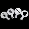 16PCS Coffee Stencils Fancy Coffee Printing Model Milk Cake Stencils Cappuccino Mold Cake Drawing Mould Home Kitchen Supplies