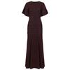 In-stock high-quality summer new socialite slim fit rhinestone short-sleeve V-neck shiny silk dress 2675