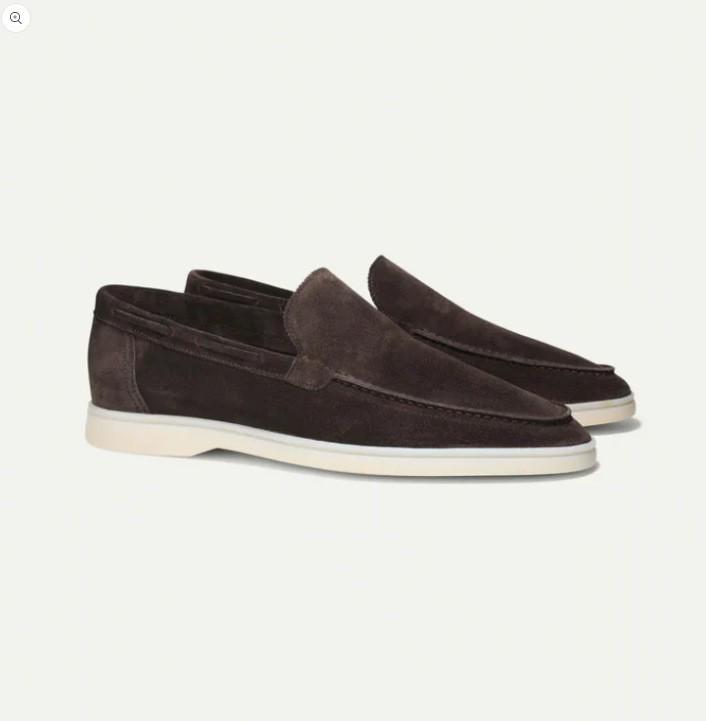 

Summer 2023 Matte Suede Men s Loafers - Slip-on Driving Flat Shoes, Large Size Cross-border Moccasins. 39