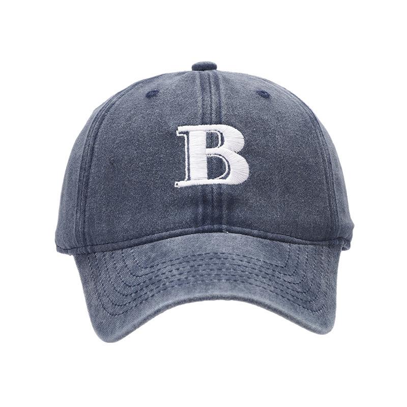 Spring and summer new trendy brand letter embroidered baseball cap men's fashion versatile cap women's trendy face small visor