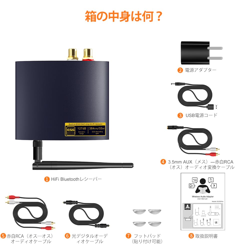 1Mii Bluetooth DAC HiFi LDAC Bluetooth Áudio Bluetooth DA Conecta-se e Carro Recebe Música HiFi de e PCs Áudio DS200Pro Receptor, Receptor,