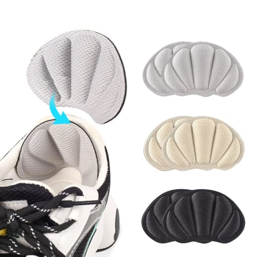 RICISUNG Heel Pads (3 Pairs) - Prevents Slippage, Prevents Blisters, and Adjusts Size for Leather Shoes and Sneakers. Prevents Blisters, Heel Repair,