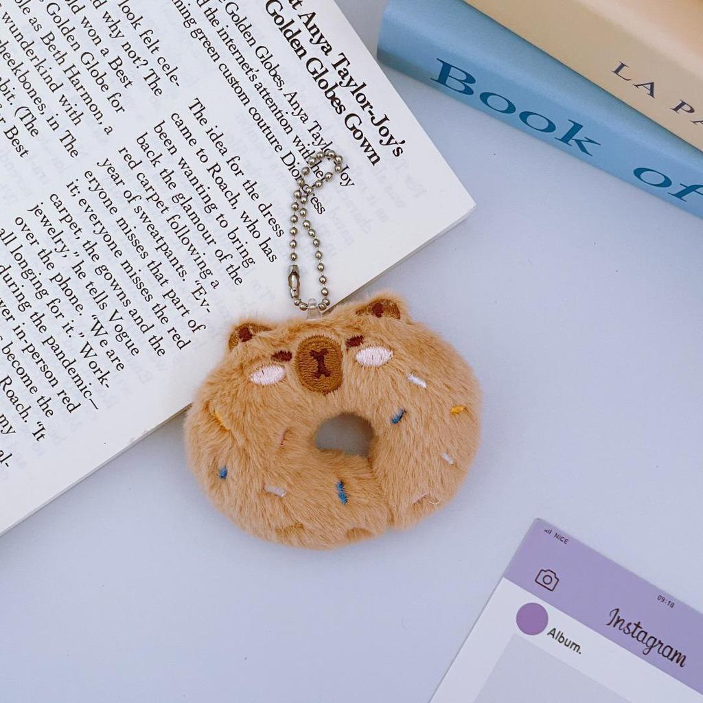 Adorable Double-Layer Cartoon Hamburger Bun Plush Hairpin for Babies