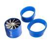 Air Intake Turbo Turbocharger Fuel Gas Saver Fan Blue