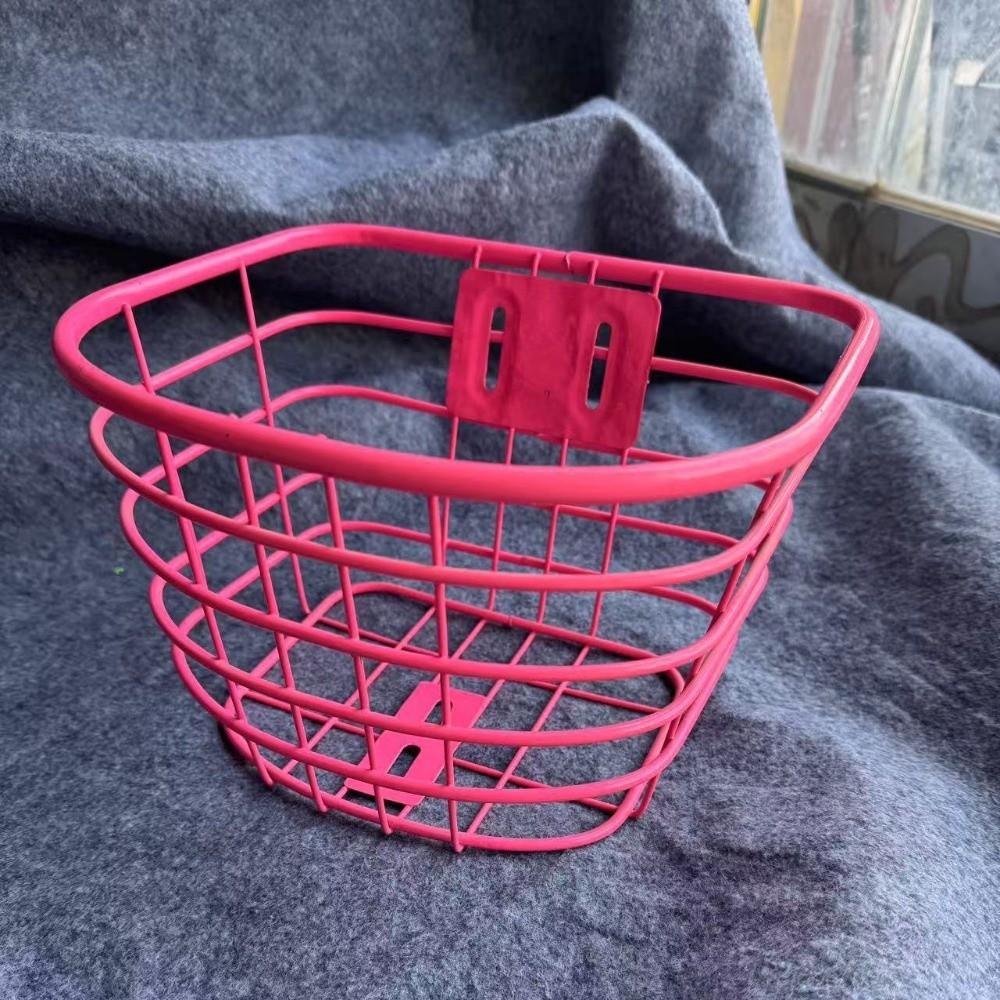 Metal Bicycle Front Basket Easy To Install Bike Front Basket Children's Folding Bike Accessories