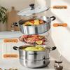 Supor True Flavor 304 Stainless Steel Double-Layer Steamer