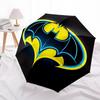 1pc Batman Symbol Sticker Umbrella with Plastic Handle,Suitable for All Seasons Travel Outdoor Multi-functional UmbrellaDCS157