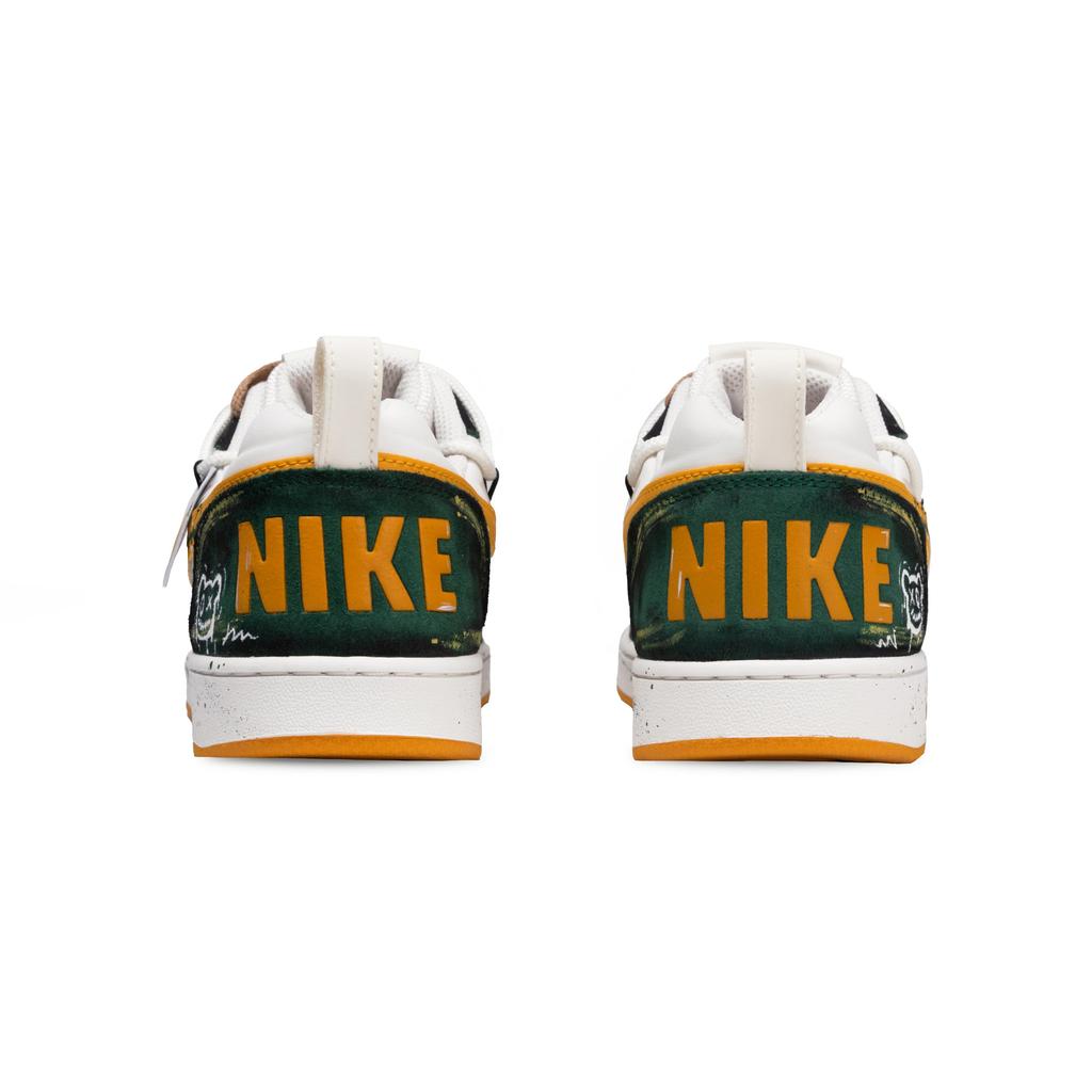 Nike Court Borough PRM Green Wilderness Slip Resistant Low top Skateboard Shoes Men's Green Black 844881-100(Team846-)
