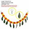 Long Strands Marigold Garland Colorful Artificial Flower Artificial Marigold Wreath Decorative Hanging Calendula Garland