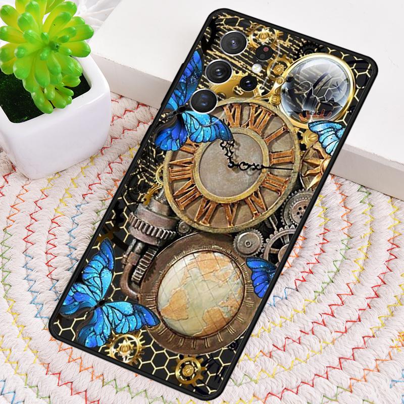 Steampunk Gear Mechanical TPU Phone Case For Samsung Galaxy note 10 pro S26 S25 S24 S23 S22 Ultra Plus S21 FE S20 Cover