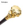 Golden Luxury Flower Line Handle Fashion Cosplay Walking Stick  Party Decorative Cane Elegant Crosier Knob Walking Stick 93cm