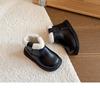 2025 Winter Fleece-Lined Girls' Leather Boots - Soft Sole Princess Martin Boots for Children