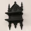 Sturdy Gothic Double Wall Mount Shelf For Heavy Books And Plant Strong Plastic Construction Easy To Assemble Rack
