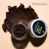 mCaffeine Coffee Lip Scrub Balm For Dry Chapped Lips Gentle Exfoliating Lip Care With Sugar Coconut Oil & Coffee 12 g Vegan Care