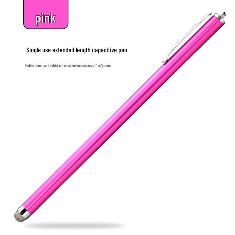 Universal Metal Capacitive Touch Pen with Replaceable Cloth Tip for Android & iOS