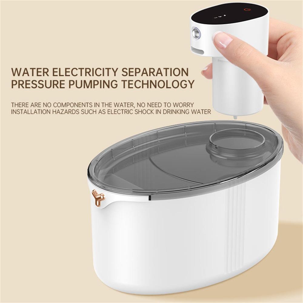 2.5L Wireless Cat Water Fountain Battery Operated Automatic Pet Water Fountain With Motion Sensor Dog Cat Water Dispenser Bowl