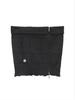 [Matinkim] NATURAL DAMAGE ZIP UP TUBE TOP IN CHARCOAL