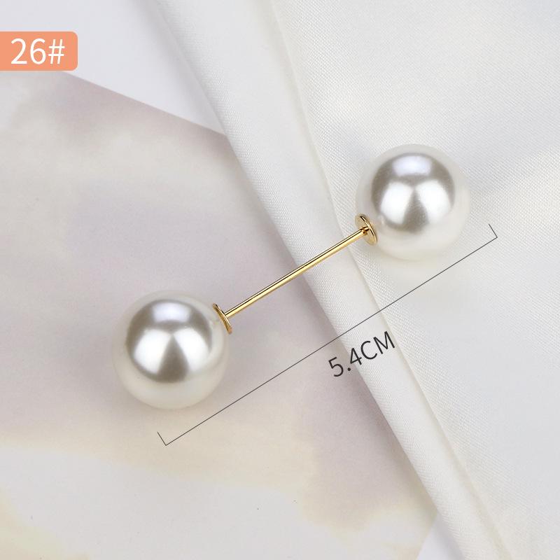 Pearl Anti-Exposure Brooch: Women's Waist-Cinching Pin & Clothing Decoration
