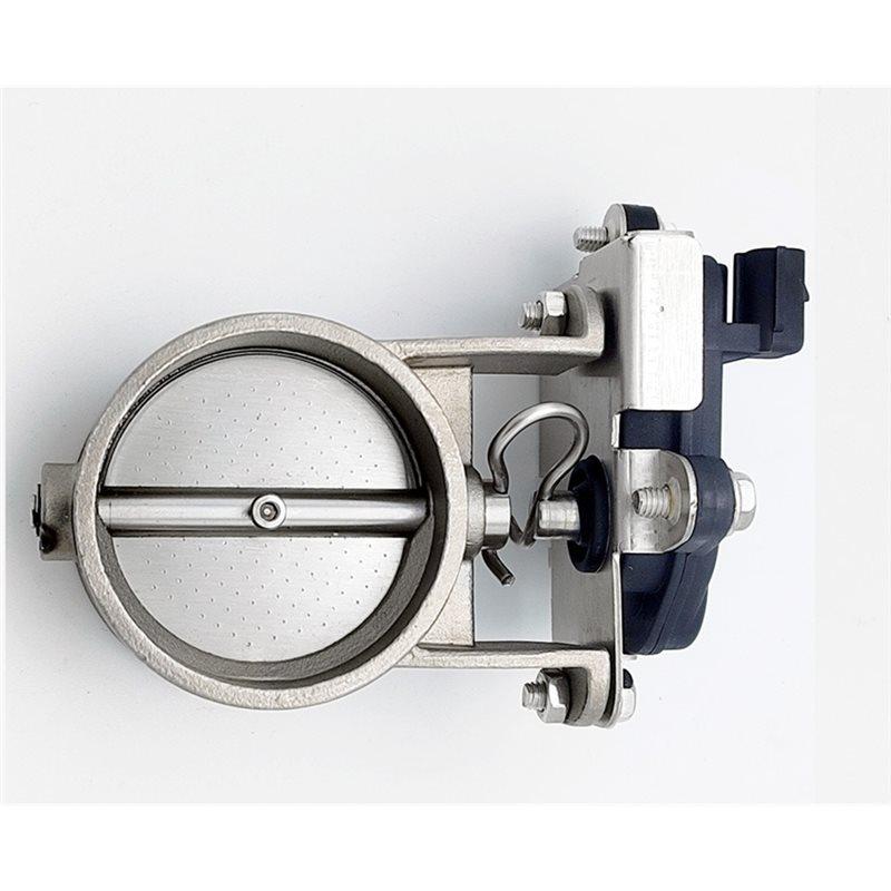 Ac29-Automobile 2.5" Exhaust Pipe Valve 2 Pin Electric Controller Kit Adjustable Dual Return Air Downspouts